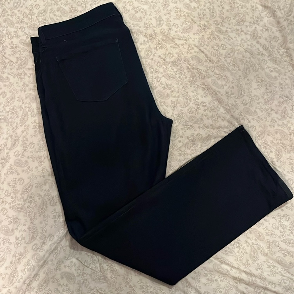 NYDJ Marilyn Straight Jeans Size 14 lift tuck dark pants